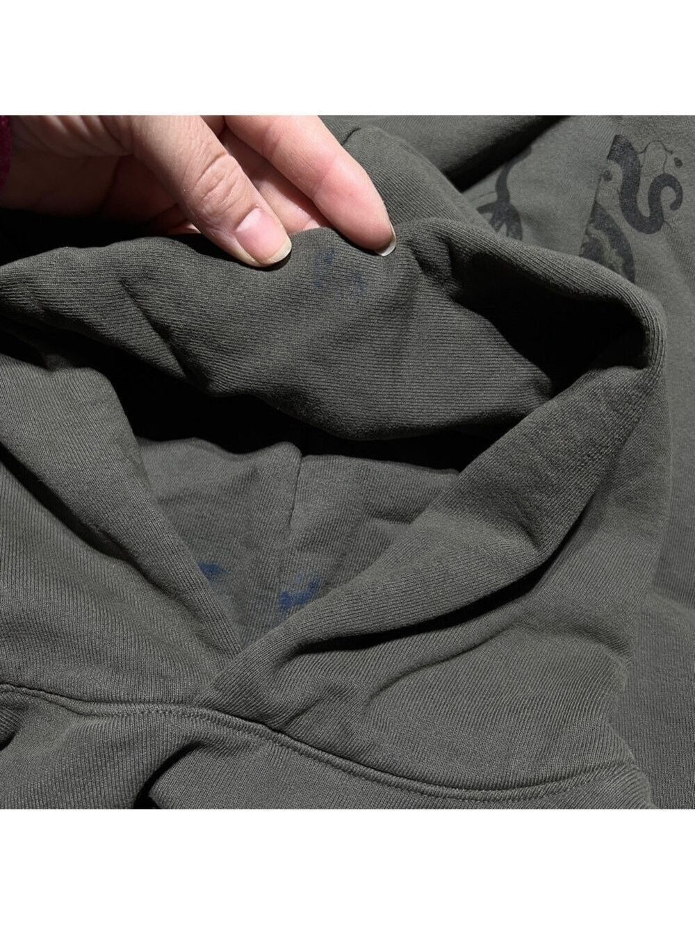 BKE Sullen NEW w/ FLAW Hoodie Sweater Mens Small DK Black Art Octopus Green Gray - Picture 3 of 6
